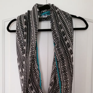 Patterned infinity scarf